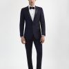 Adoro Deluxe: 100% Italian wool, peak lapel, midnight navy tuxedo