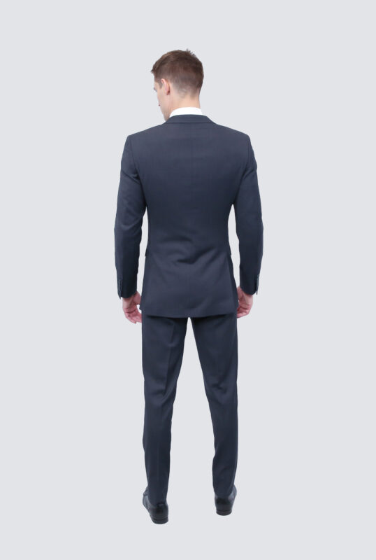 Back view of the Forte Classico charcoal grey suit