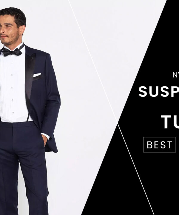 How to wear suspenders with a tuxedo cover