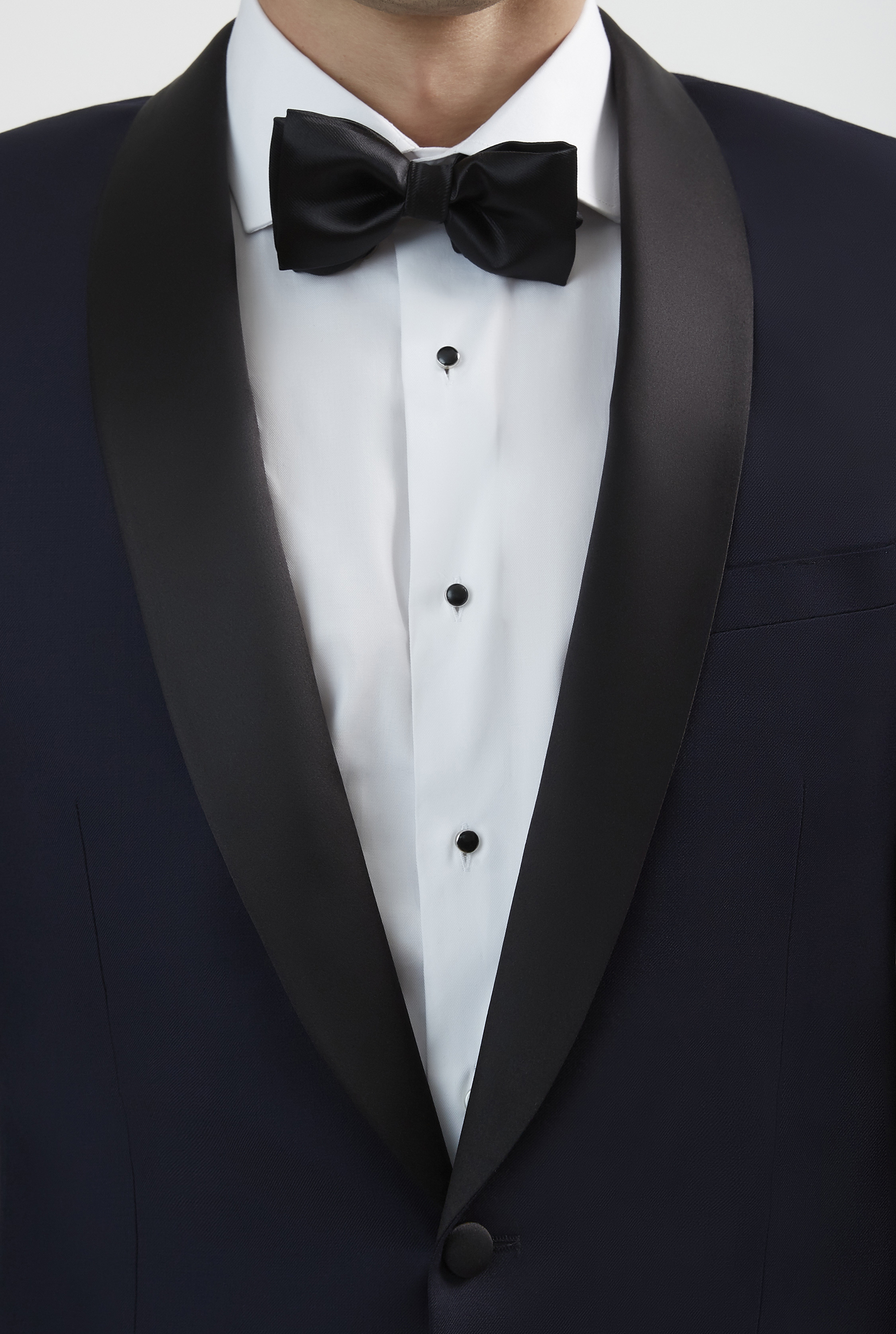 Luxurious Italian Wool Shawl Lapel Midnight Navy Tuxedo